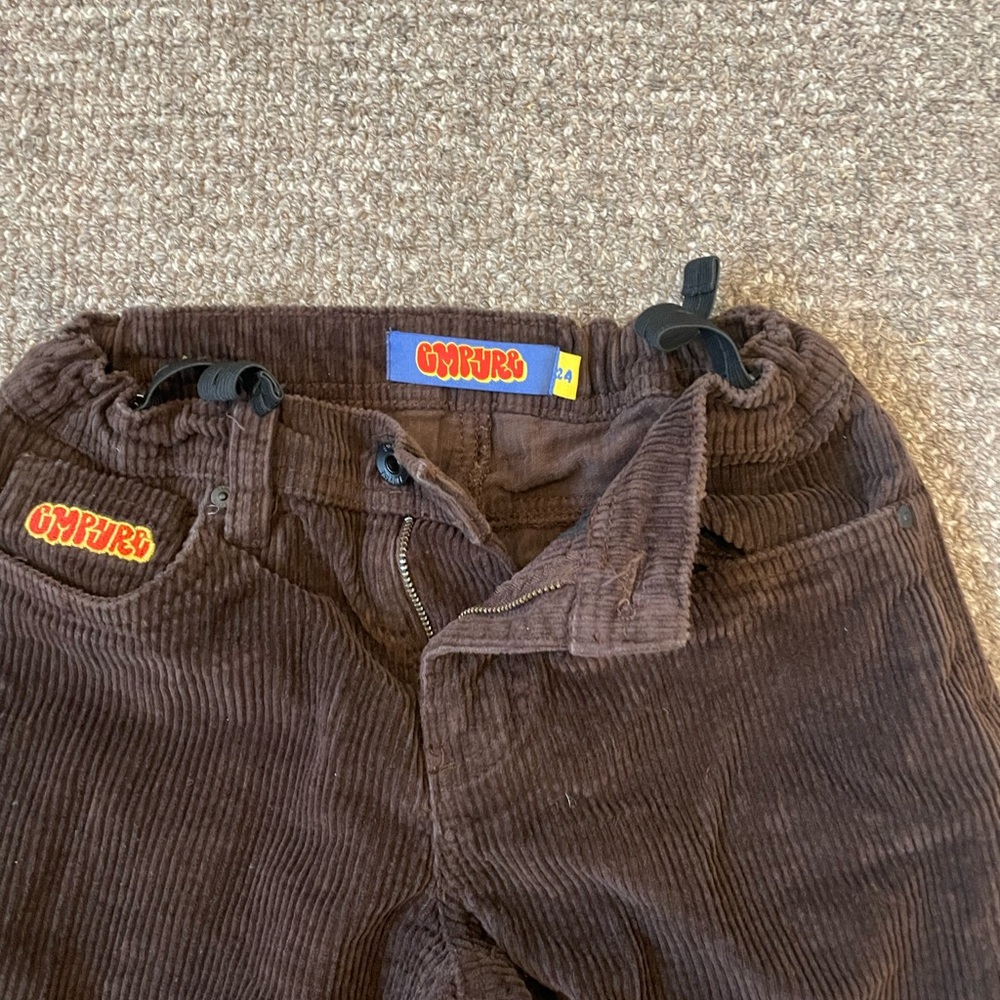 brown youth corduroy empire jeans